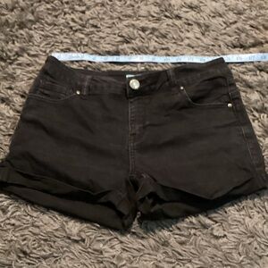 Wax Jean Black Women's Butt I Love You denim Jean Shorts